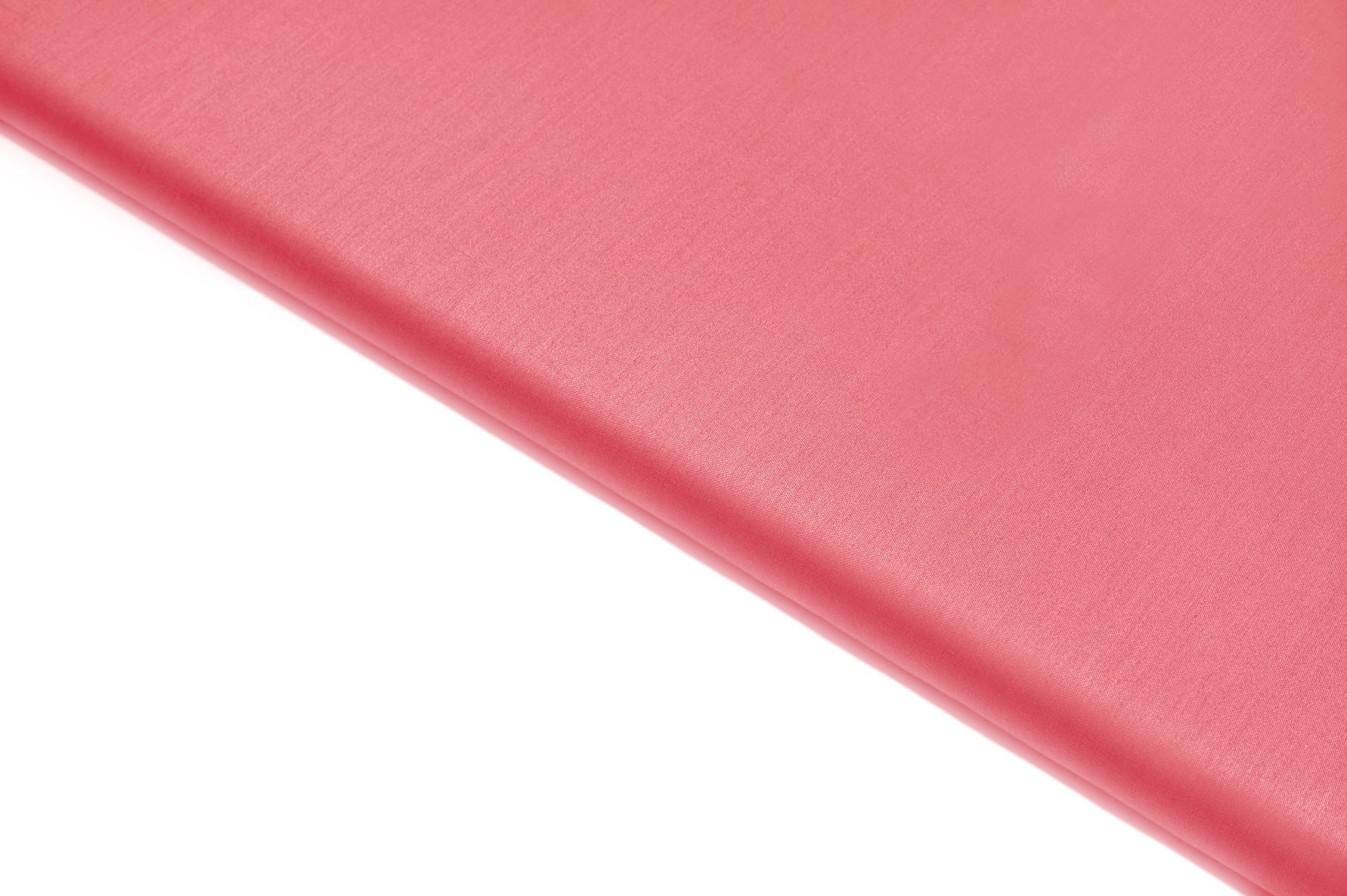 CORAL PINK COLOR GLOSSY FINISH COTTON SATIN PLAIN FABRIC 10499